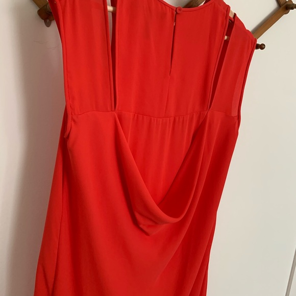 BCBG Stacey cutout dress in bright poppy - Picture 4 of 4